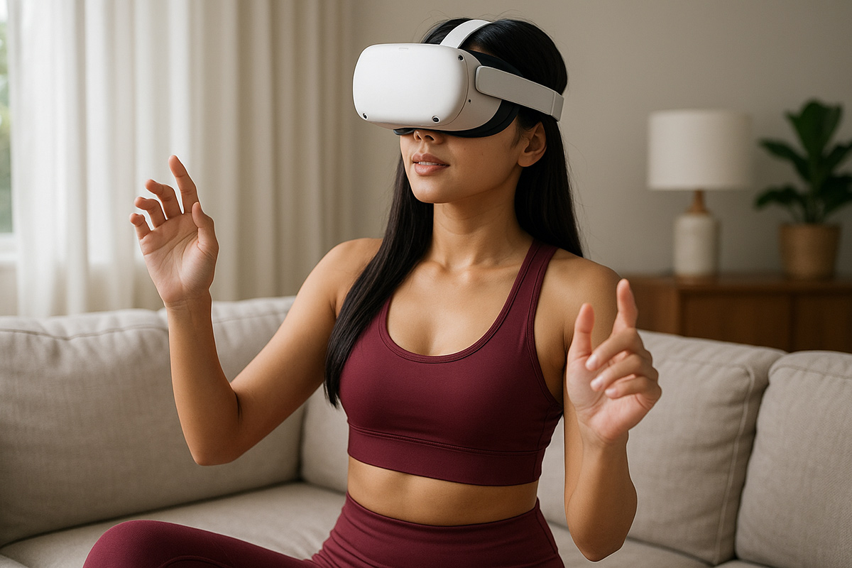 Can a straight man say no to brunette VR porn?